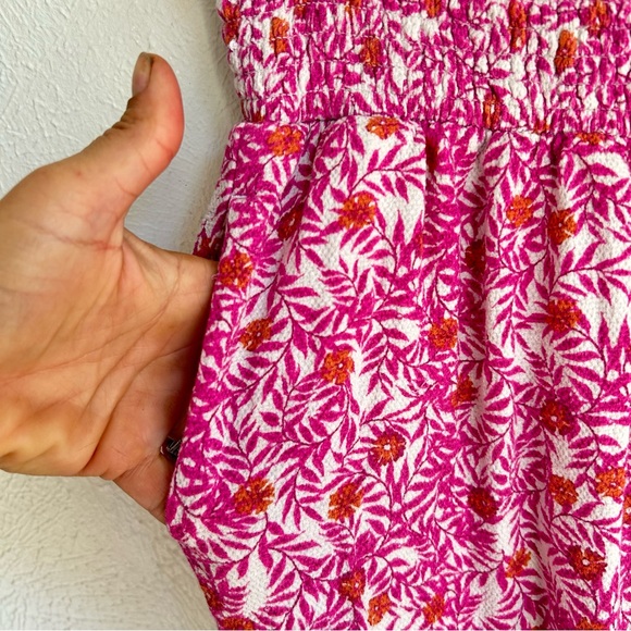 Anthropologie Boho Abstract Pink Floral Jogger Lounge pants Size m - Picture 7 of 12